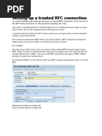 Setting Up A Trusted RFC Connection