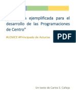 "Propuesta Ejemplificada para El Desarrollo de Las Programaciones de Centro" Carlos S.calleja - Texto Completo