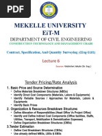 Mekelle University Eit-M: Department of Civil Engineering