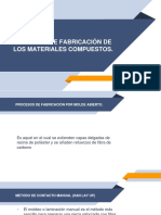 Procesos de Fabricación de Los Materiales Compuestos