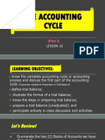 Lesson 11 - The Accounting Cycle