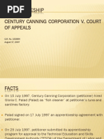 Apprenticeship: Century Canning Corporation V. Court of Appeals