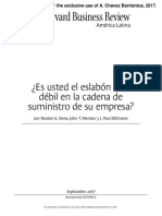 Articulo. Es Usted El Eslabon Mas Debil de La Cadena de Suministro de Su Empresa