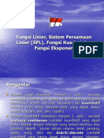 Fungsi Linear, Persamaan Linear