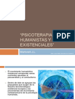 Psicoterapias Humanistas y Existenciales