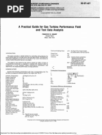 A Practical Guide For Gas Turbine Performance Analysis