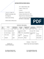 Daftar Susunan Keluarga