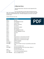 Microsoft Word Shortcut Keys