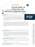 Construcción Del Proyecto Profesional