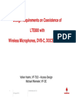 LTE Design Requirements - Coexistence With WIMI, DVB-C, DVB-T