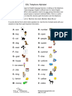 ESL Telephone Alphabet