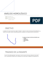 Análisis Hidrológico de Un Camino de Montaña