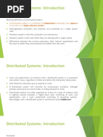 Distributed Systems: Introduction