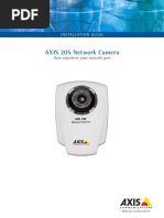 Axis Communications Technical Support AXIS 205 Network Camera