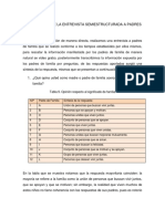 Análisis de La Entrevista Semiestructurada A Padres de Familia