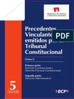 Precedentes Vinculantes Emitidos Por El Tribunal Constitucional. Tomo I