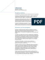 Disciplinas Jurídicas Del Derecho Constitucional