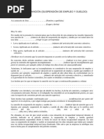 Carta de Sancion Suspension de Empleo y Sueldo PDF