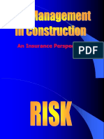 Risk Management in Construction