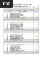 Pruebas Calif Grupo 11-Notas