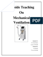 Bedside Teaching On Mechanical Ventilation: Submitted To