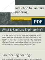 Lecture 1-Intro To Sanitary Engineering