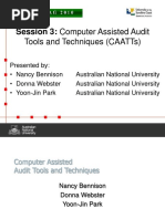 Session 3: Computer Assisted Audit: Tools and Techniques (Caatts)