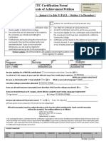 IGETC Certification Form/ Certificate of Achievement Petition