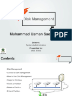 Disk Management of Windows OS