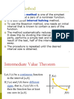 Bisection Method Interval Halving