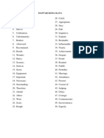 Daftar Kosa Kata