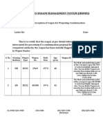 Indian Railways Wagon Management System (Irwms)