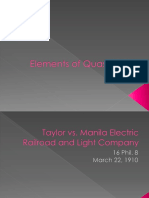 Elements of Quasi-Delict