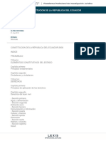 La Constitucion de La Republica Del Ecuador 2008