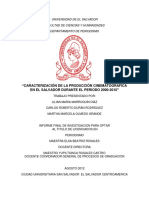 Caracterización de La Producción Cinematográfica en El Salvador Durante El Periodo 2000-2010 PDF