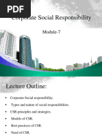 Corporate Social Responsibility: Module-7