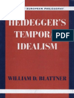 William D. Blattner-Heidegger's Temporal Idealism (Modern European Philosophy) (2005) PDF