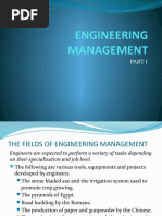 ENGINEERING MANAGEMENT Part I