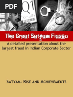 A Detailed Presentation About The Largest Fraud in Indian Corporate Sector