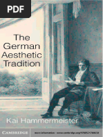 The German Aesthetic Tradition1