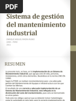 Sistema de Gestión Del Mantenimiento Industrial