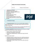 Cuestionario para Análisis Ocupacional