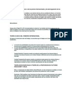 Teoría Cuantitativa Del Dinero o de Los Precios Internacionales y de Autorregulación de Los Metales Preciosos