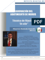 278 - Elaboración Del Abatimiento de Muros - Técnica de Fijación in Situ PDF