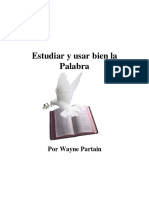 Estudiar y Usar Bien La Palabra - Wayne Partain PDF