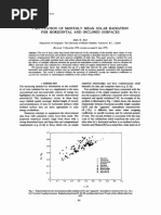 Calculation of Monthly Mean Solar Radiation For Horizontal A N D Inclined Surfaces