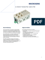 Gigabit Ethernet Micro Switch Twisted Pair Uplink PoE