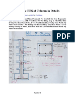 How To Make BBS of Column in Details: L & T - Learning Technology 08:17 Civil Notes