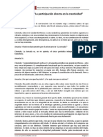 Noam Chomsky: "La Participación Directa en La Creatividad"