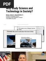 01 - Why Study Science and Technology in Society